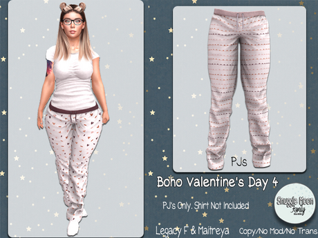 Second Life Marketplace - {SMF} Boho Valentine's Day 4 Female PJs